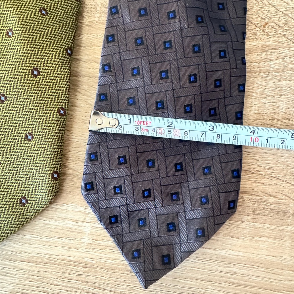 Bundle of 5 Ermenegildo‎ Zegna Designer Luxury Multicolor Neck Ties - Picture 13 of 13